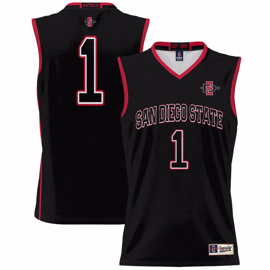 #1 San Diego State Aztecs GameDay Greats Youth Lightweight Basketball Fashion Jersey - Black - Jersey