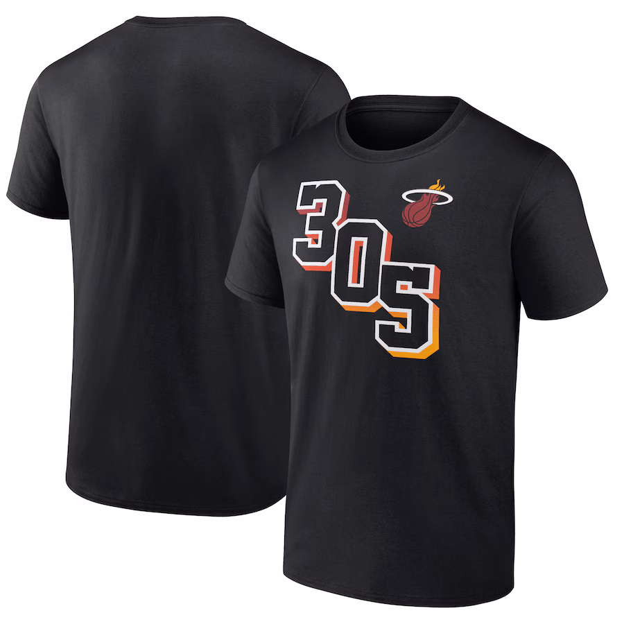 Men's Miami Heat Black Half Court Offense T-Shirt - Jersey