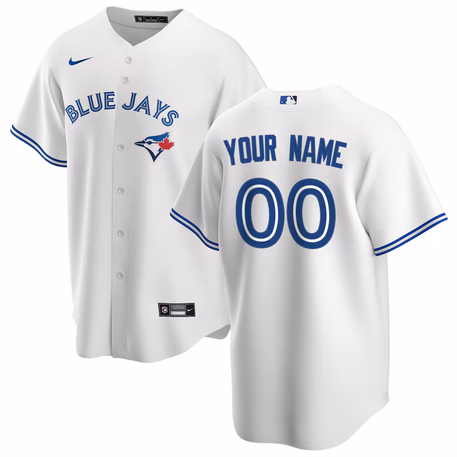 Youth Toronto Blue Jays Nike White Home Replica Custom Jersey - Jersey