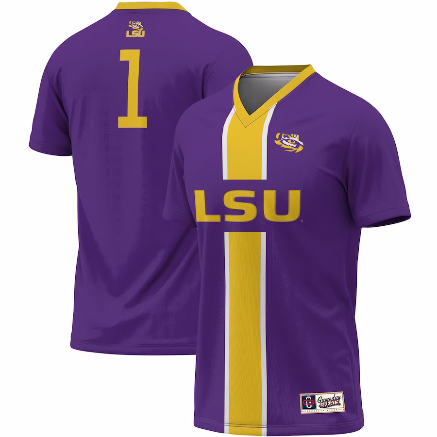 #1 LSU Tigers ProSphere Unisex Lightweight Soccer Jersey - Purple - Jersey
