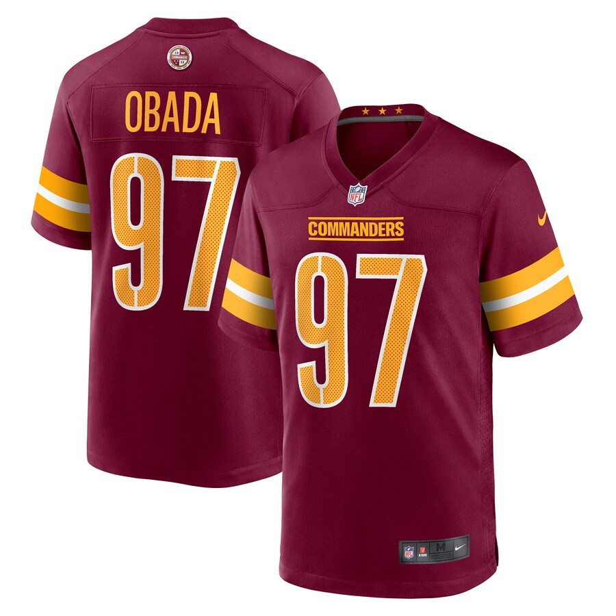 Men's Washington Commanders Efe Obada Nike Burgundy Game Jersey - Jersey