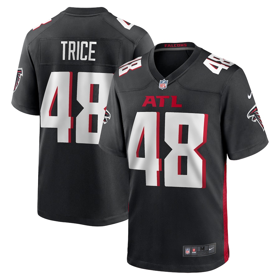 Men's Atlanta Falcons Bralen Trice Nike Black Team Game Jersey - Jersey