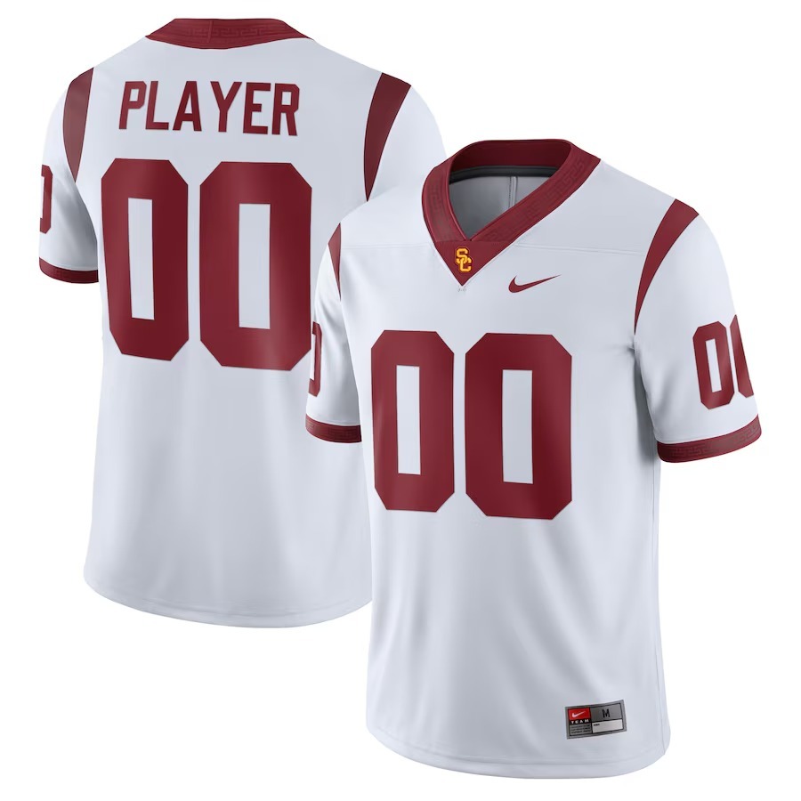 USC Trojans Nike Pick-A-Player NIL Football Replica Jersey - White - Jersey