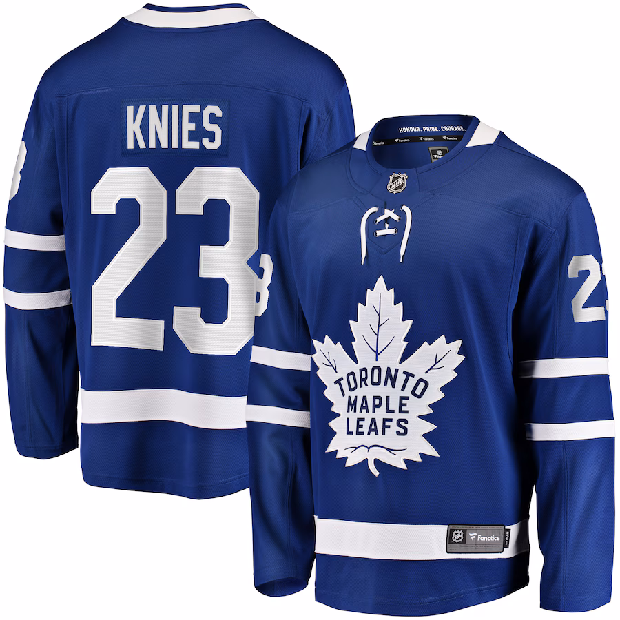 Men's Toronto Maple Leafs Matthew Knies Fanatics Blue Home Premier Breakaway Player Jersey - Jersey