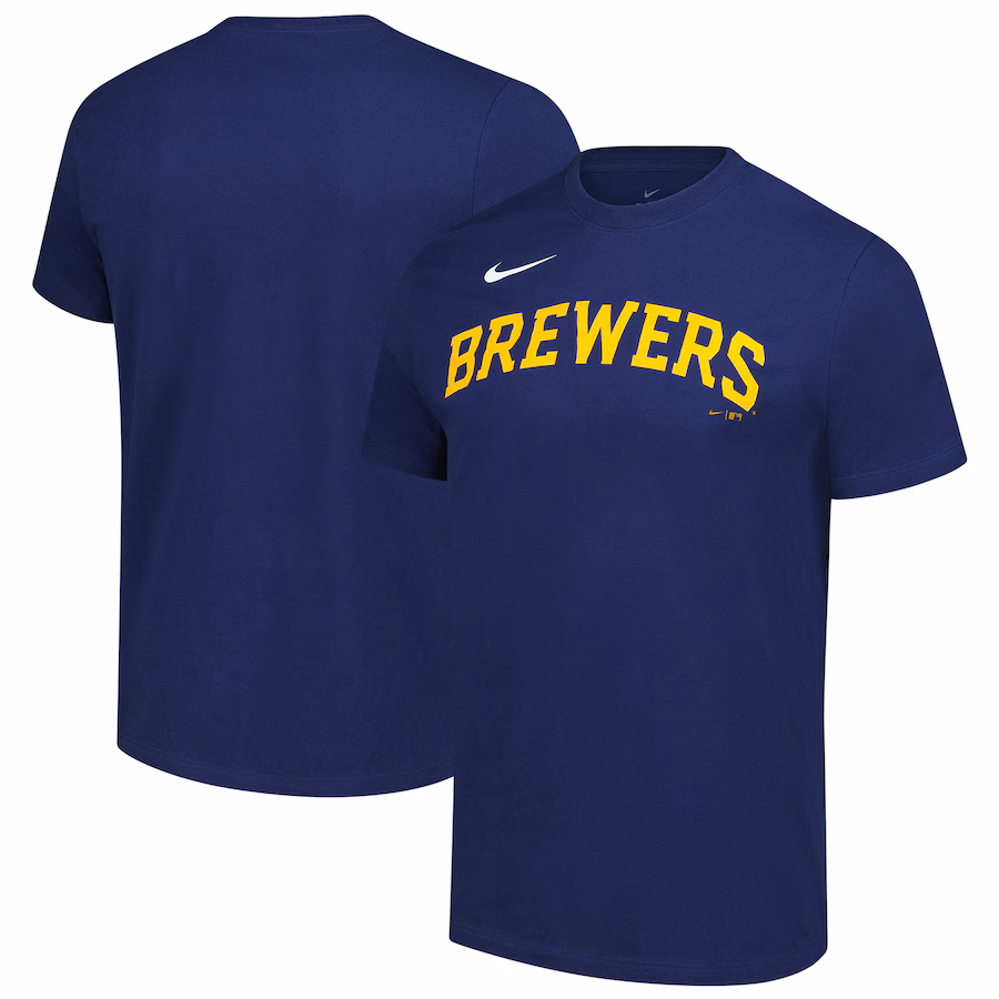 Men's Milwaukee Brewers Nike Navy Sundown T-Shirt - Jersey