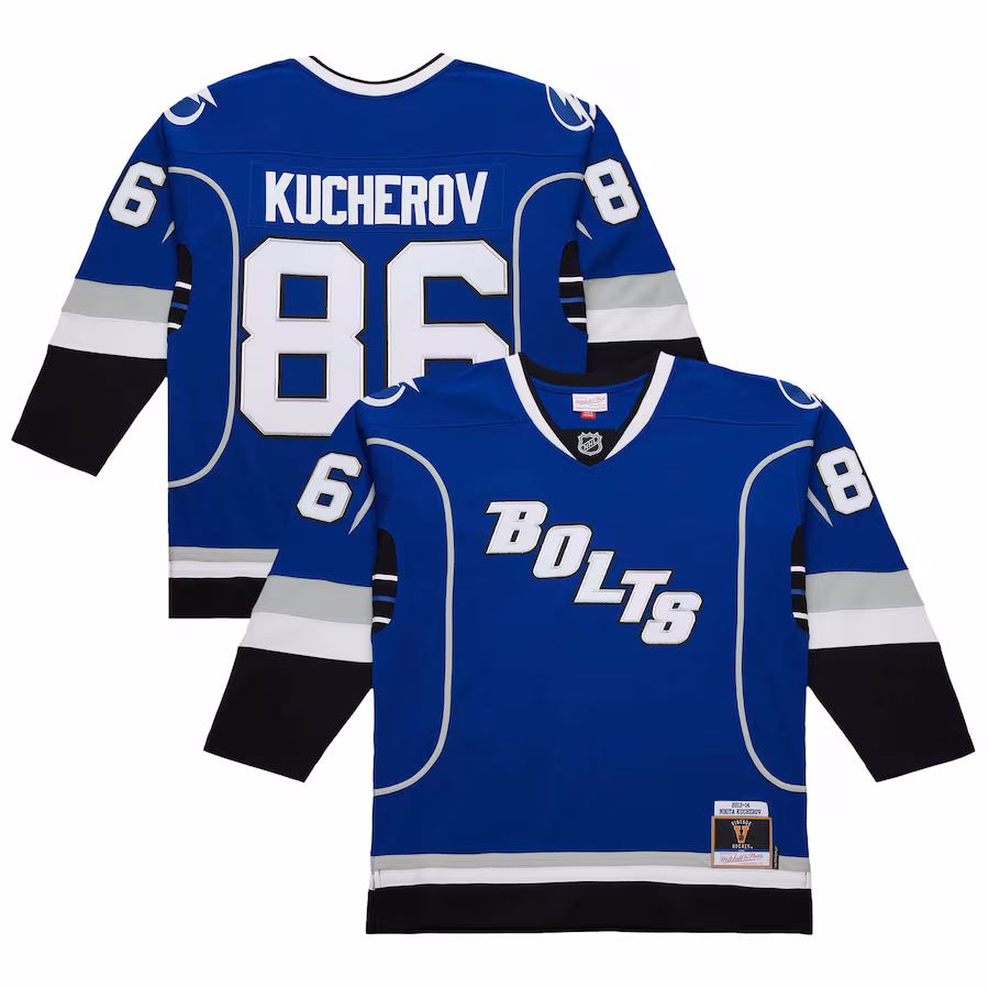 Men's Tampa Bay Lightning Nikita Kucherov Blue 2013-14 Power Play Jersey - Jersey