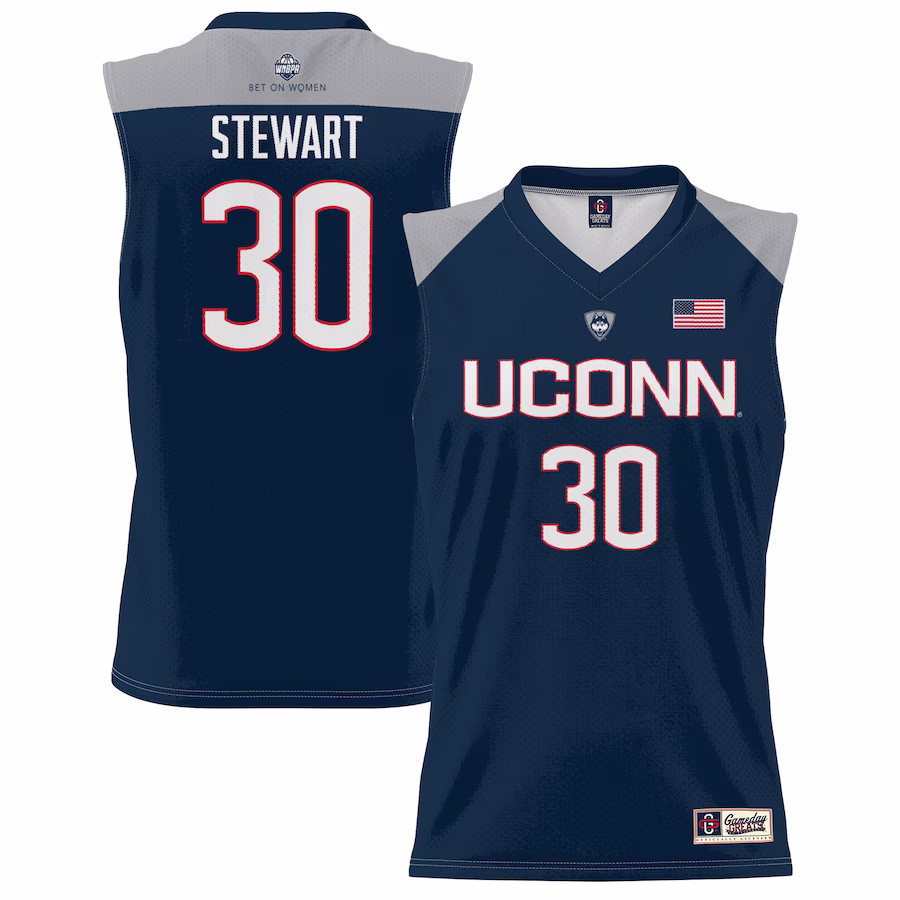 Breanna Stewart UConn Huskies GameDay Greats Youth Lightweight Basketball Alumni Jersey - Navy - Jersey