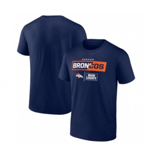 Men's Denver Broncos Navy x Bud Light T-Shirt - Jersey