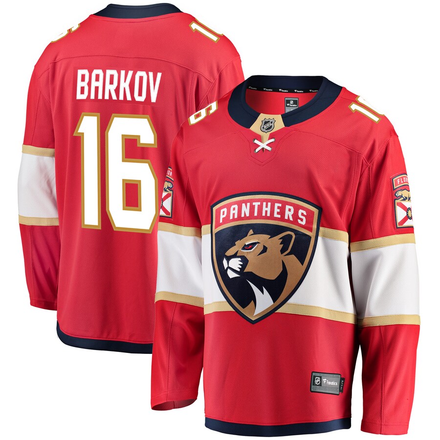 Men's Florida Panthers Aleksander Barkov Fanatics Branded Red Premier Breakaway Player Jersey - Jersey