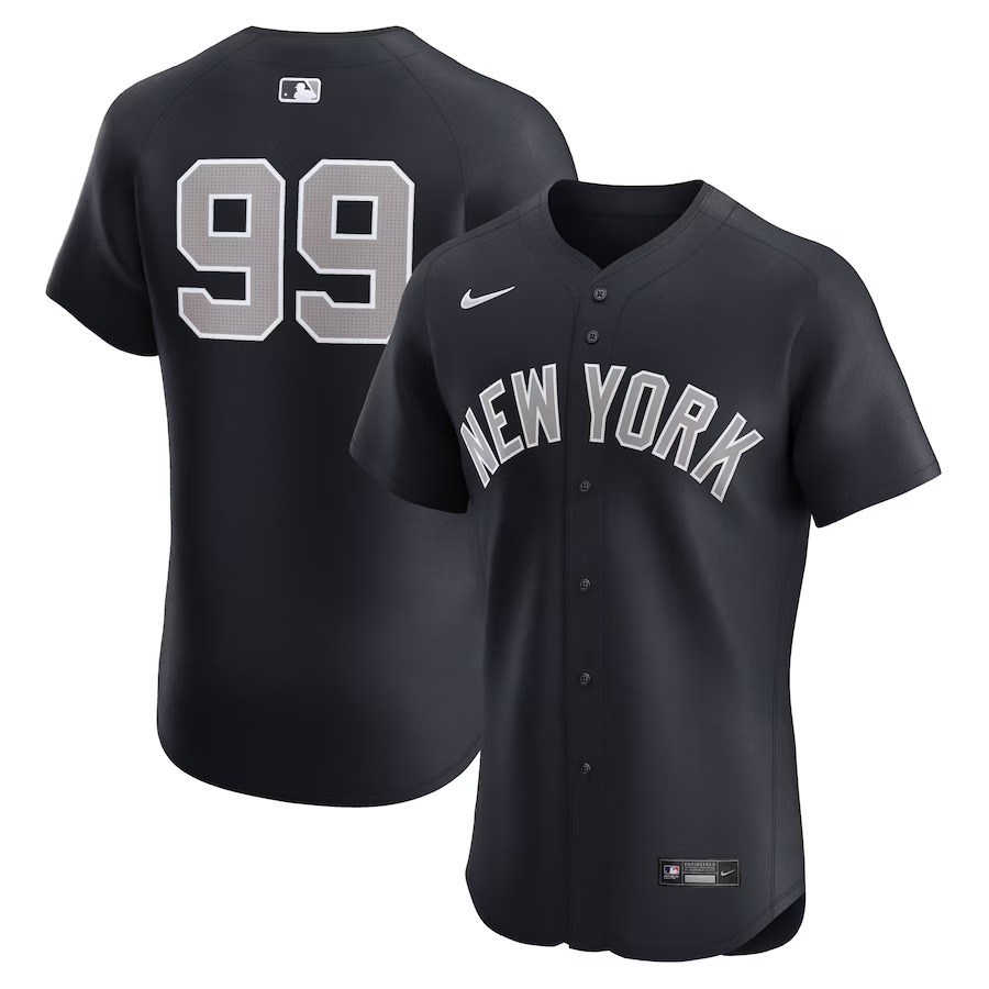 Men's New York Yankees Aaron Judge Nike Navy Alternate 1 Elite Player Jersey - Jersey