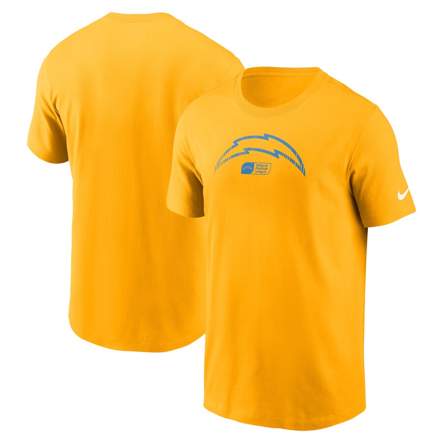 Men's Los Angeles Chargers Nike Gold Faded Essential T-Shirt - Jersey