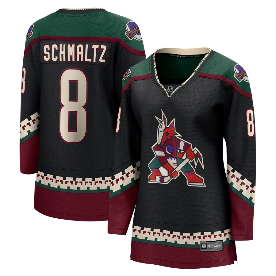 Women's Arizona Coyotes Nick Schmaltz Fanatics Branded Black Home Breakaway Player Jersey - Jersey