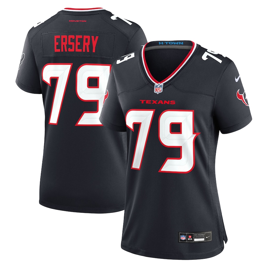 Women's Houston Texans Aireontae Ersery Nike Navy Team Game Jersey - Jersey