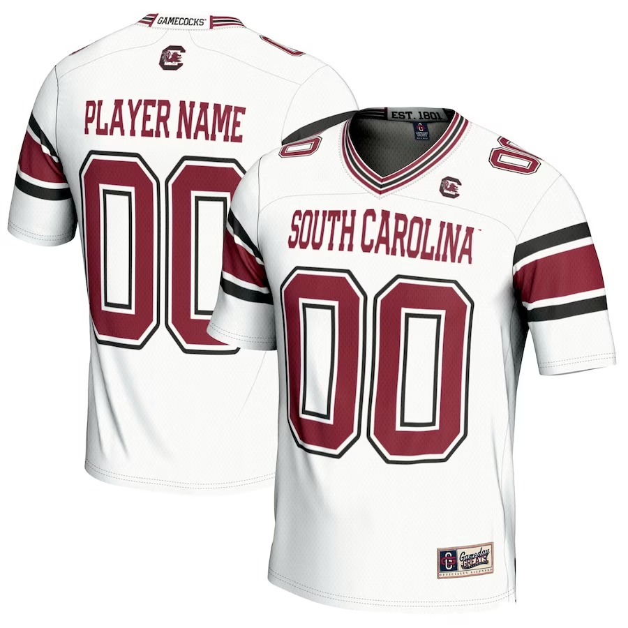 South Carolina Gamecocks GameDay Greats Youth NIL Pick-A-Player Football Jersey - White - Jersey