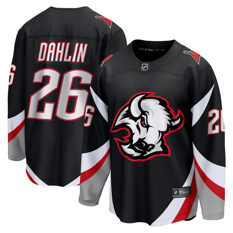 Men's Buffalo Sabres Rasmus Dahlin Fanatics Black Alternate Premier Breakaway Player Jersey - Jersey