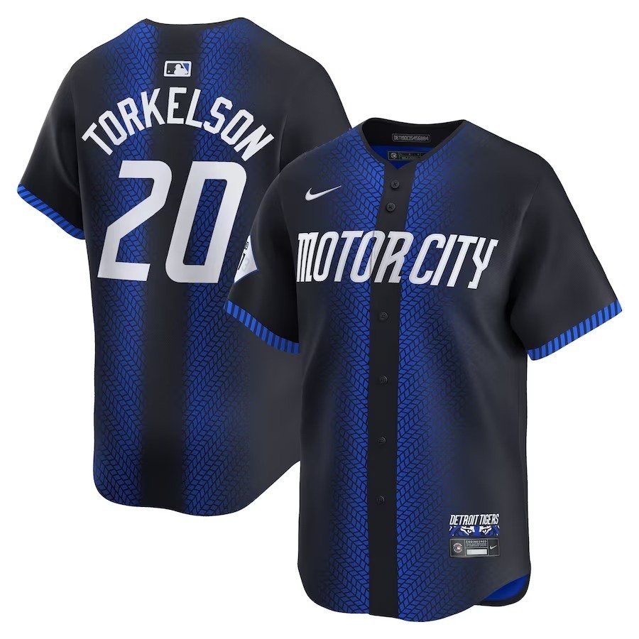 Men's Detroit Tigers Spencer Torkelson Nike Navy 2024 City Connect Limited Jersey - Jersey