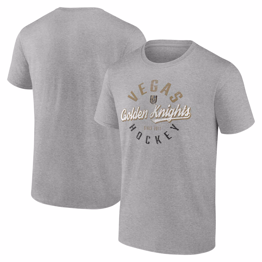 Men's Vegas Golden Knights Fanatics Gray Emblem T-Shirt - Jersey