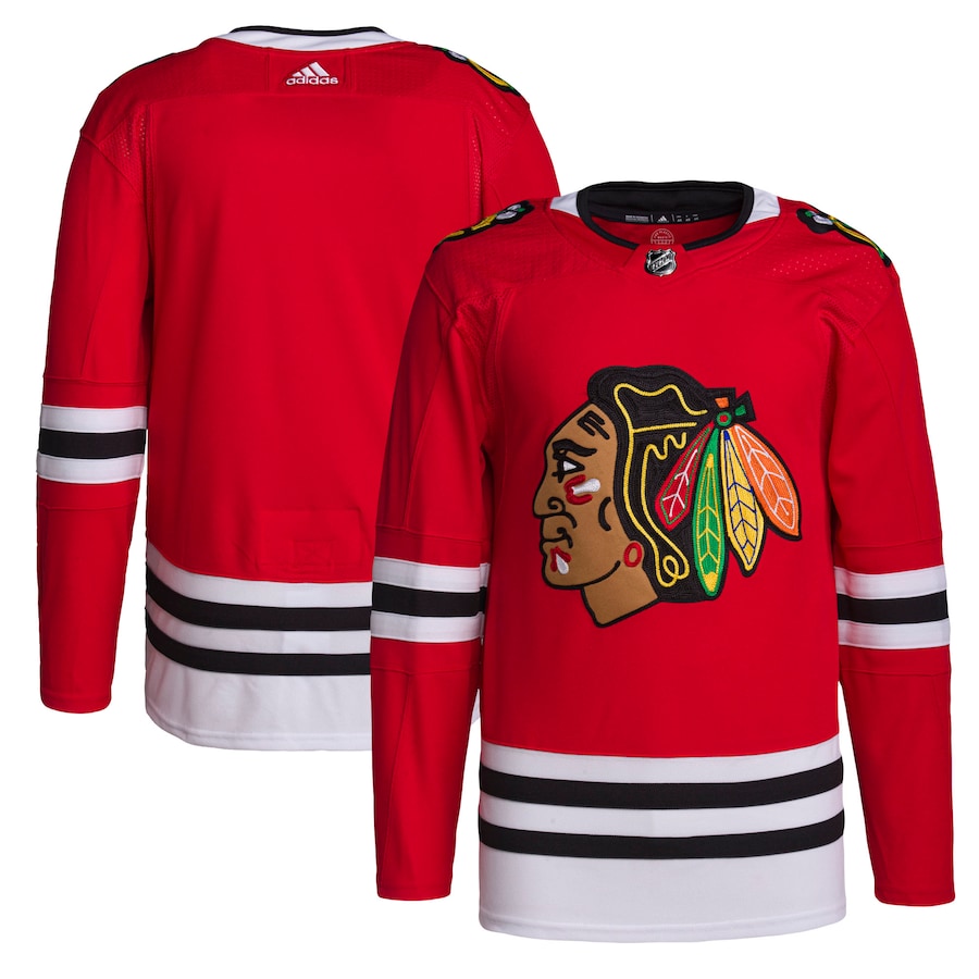 Men's Chicago Blackhawks adidas Red Home Primegreen Authentic Jersey - Jersey