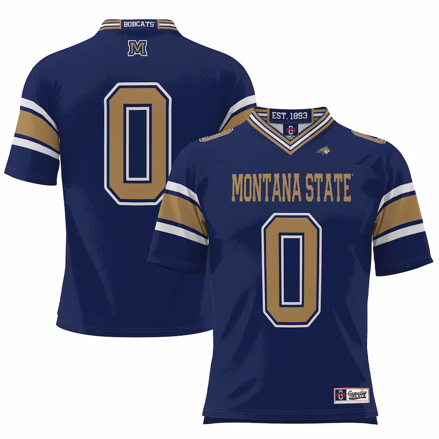 #0 Montana State Bobcats GameDay Greats Youth  Football Jersey – Navy - Jersey