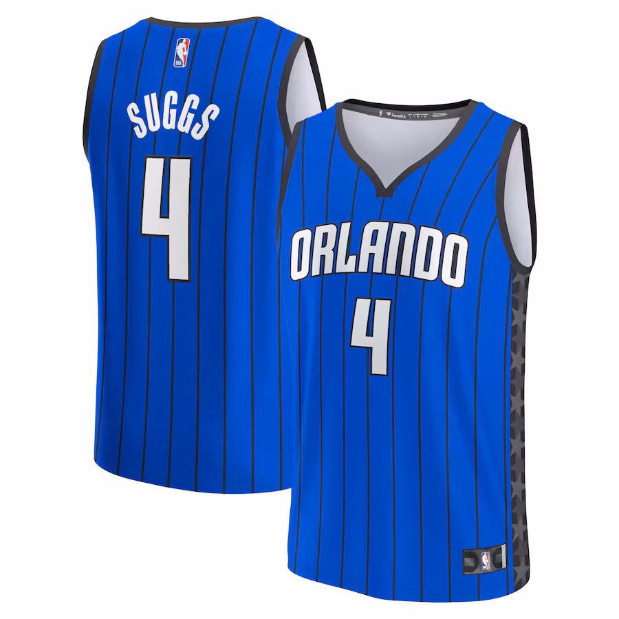 Men's Orlando Magic Jalen Suggs Fanatics Blue Fast Break Replica Player Jersey - Statement Edition - Jersey