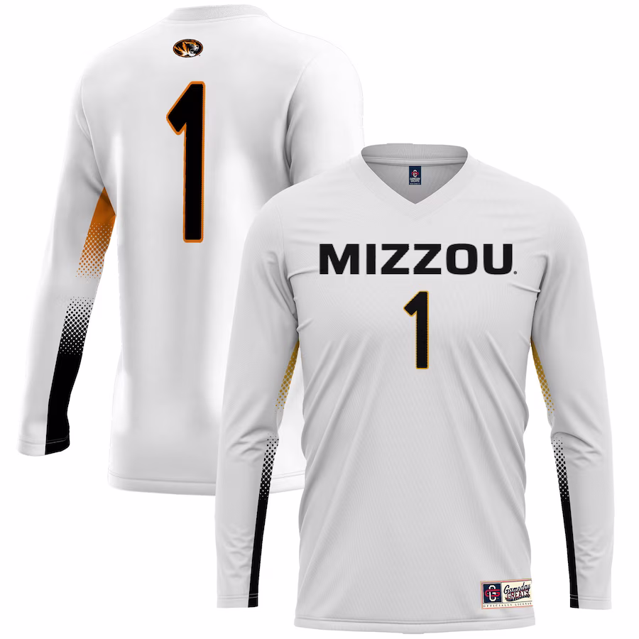 #1 Missouri Tigers GameDay Greats Youth Lightweight Women's Volleyball Jersey – White - Jersey