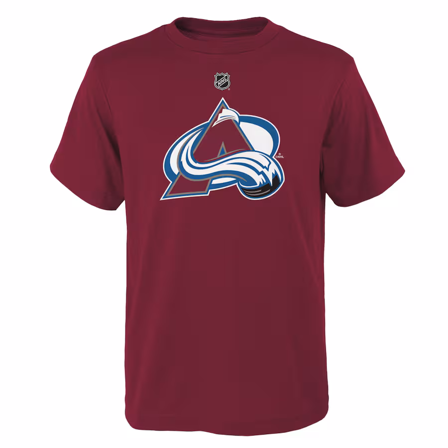 Youth Colorado Avalanche Burgundy Primary Logo T-Shirt - Jersey
