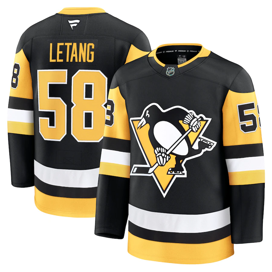 Men's Pittsburgh Penguins Kris Letang Fanatics Black Home Premium Jersey - Jersey