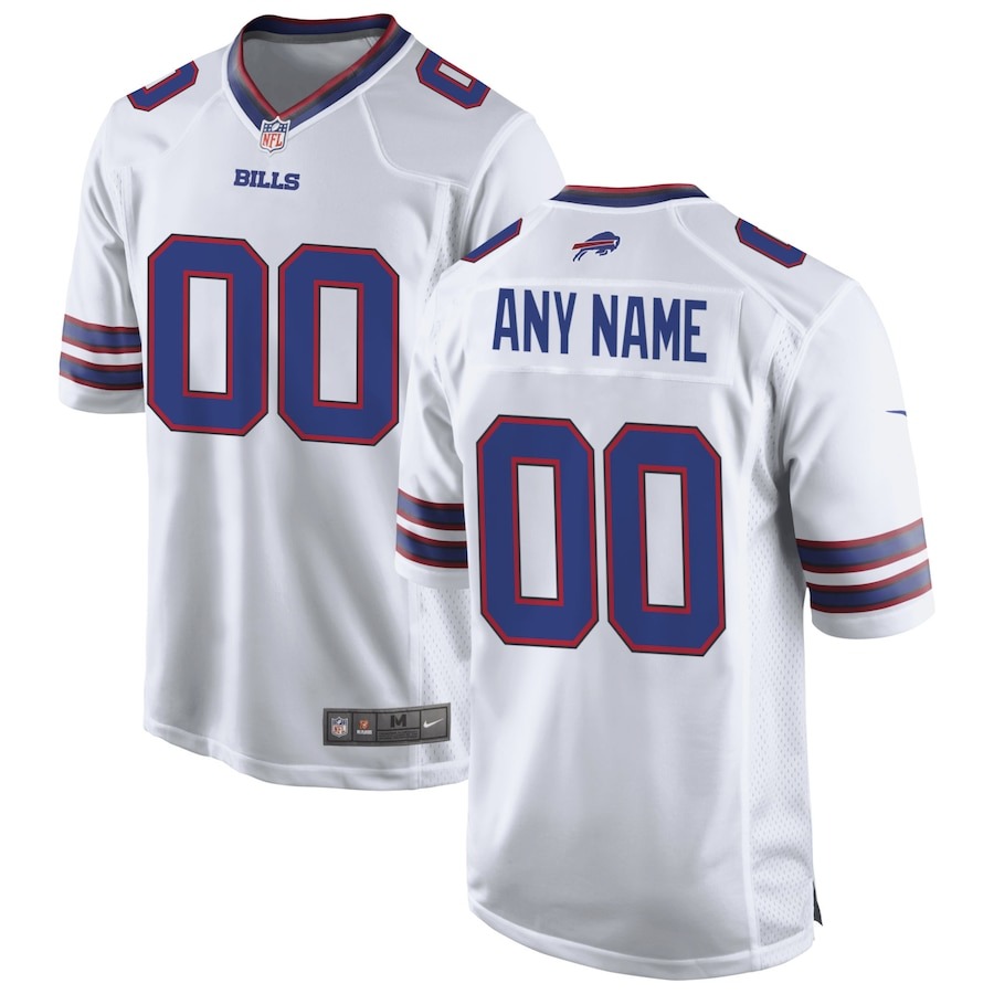 Men's Buffalo Bills Nike White Custom Game Jersey - Jersey