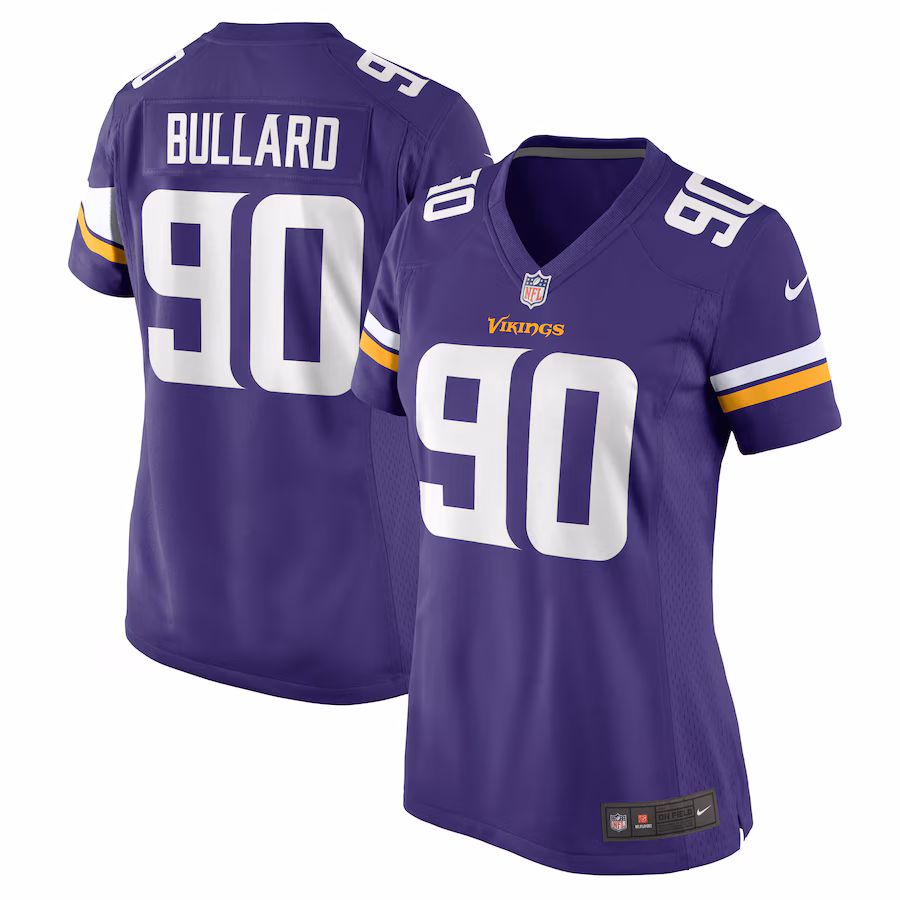 Women's Minnesota Vikings Jonathan Bullard Nike Purple Game Jersey - Jersey