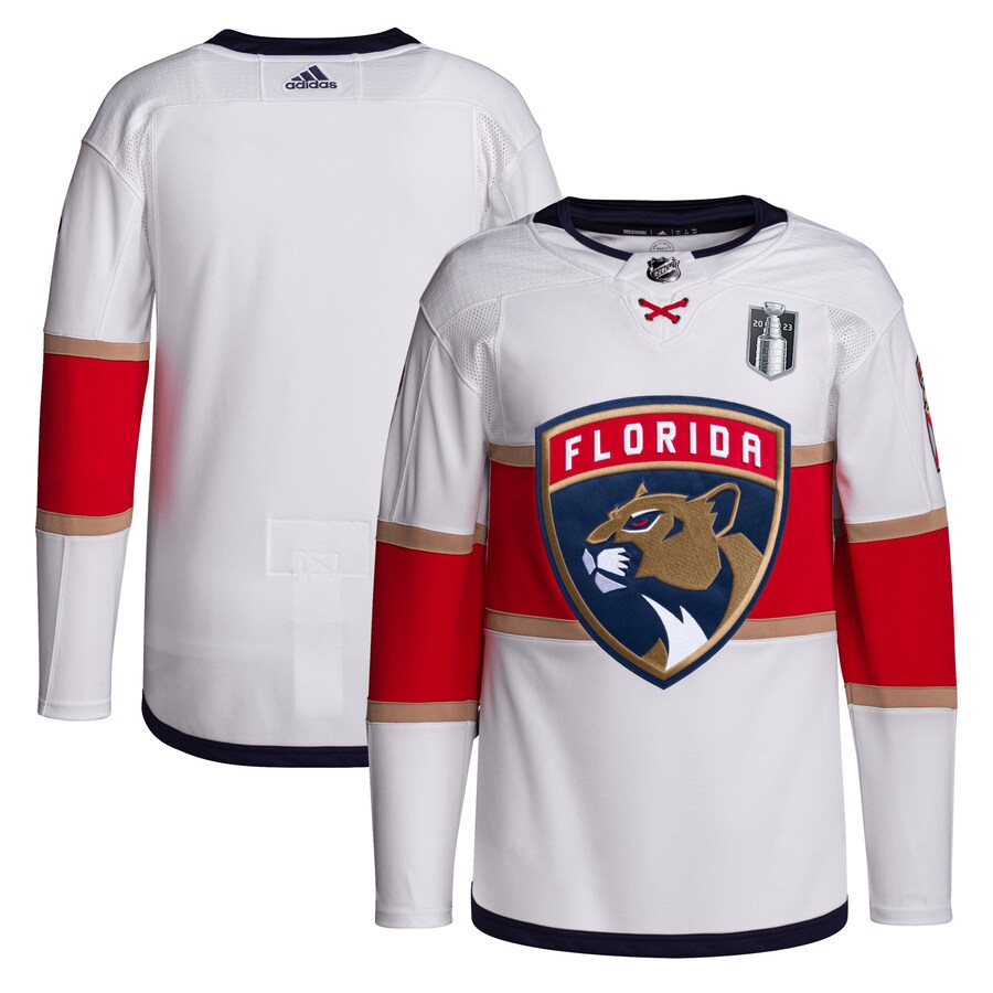 Men's Florida Panthers  adidas White 2023 Stanley Cup Final Away Primegreen Jersey - Jersey