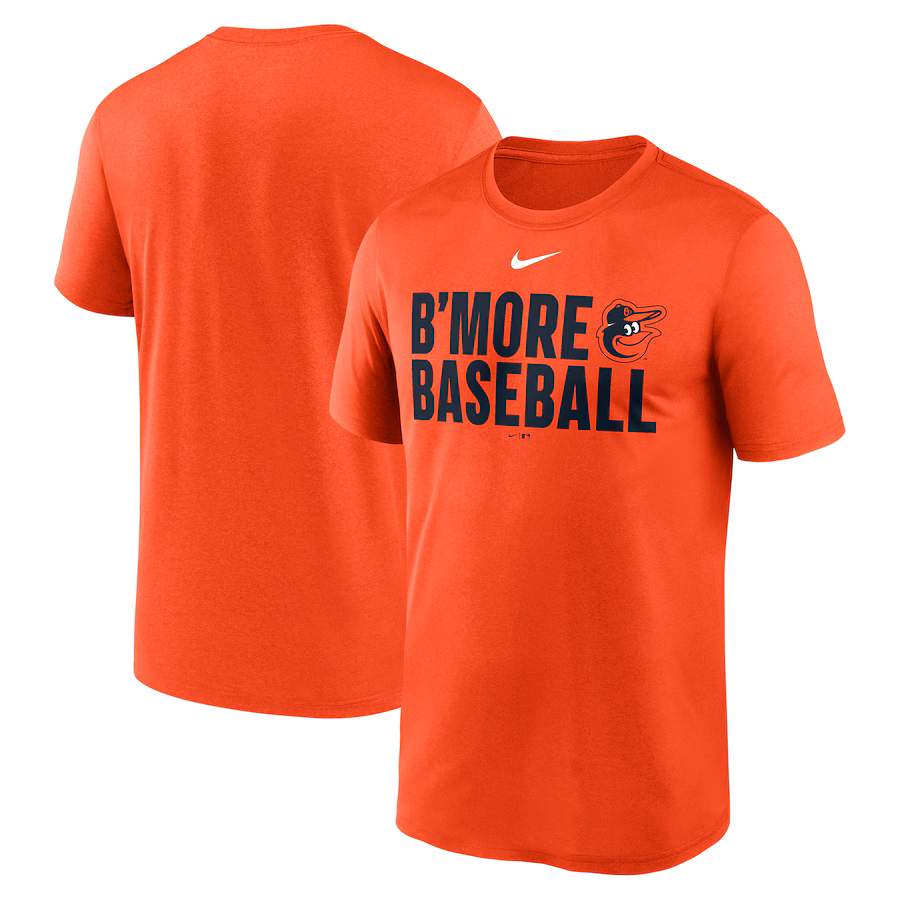 Men's Baltimore Orioles Nike Orange Local Legend Performance T-Shirt - Jersey