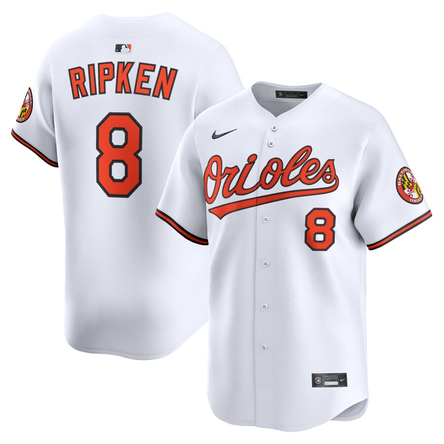 Men's Baltimore Orioles Cal Ripken Jr. Nike White Home Limited Retired Player Jersey - Jersey