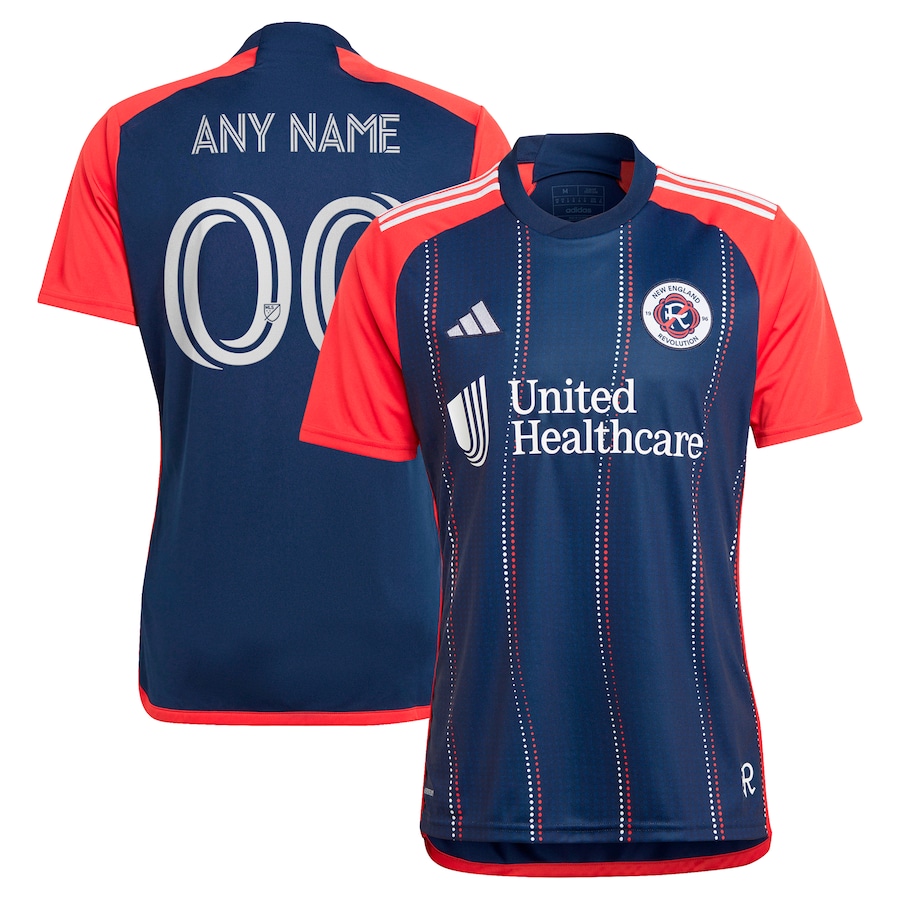 Men's New England Revolution  adidas Navy 2024 Boston Tea Party Replica Custom Jersey - Jersey