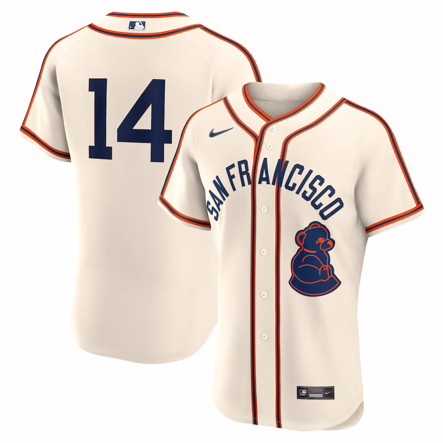 Men's San Francisco Giants Patrick Bailey Nike Cream 2024 Rickwood Classic Authentic Player Jersey - Jersey
