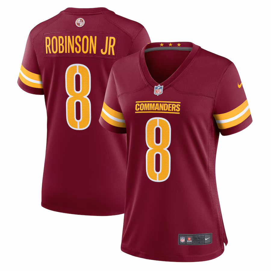 Women's Washington Commanders Brian Robinson Nike Burgundy Player Game Jersey - Jersey