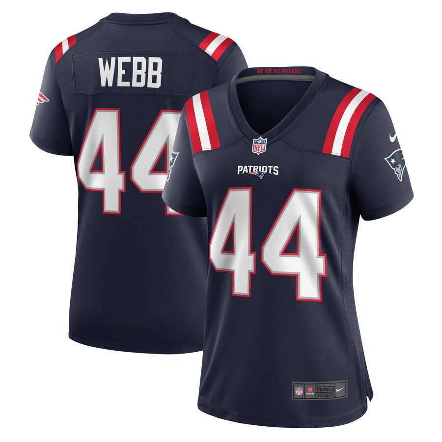 Women's New England Patriots Raleigh Webb Nike Navy Home Game Player Jersey - Jersey