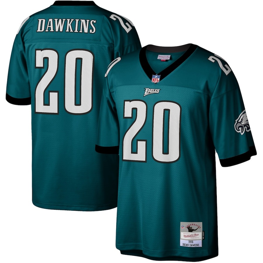 Men's Philadelphia Eagles Brian Dawkins Mitchell & Ness Green Legacy Replica Jersey - Jersey