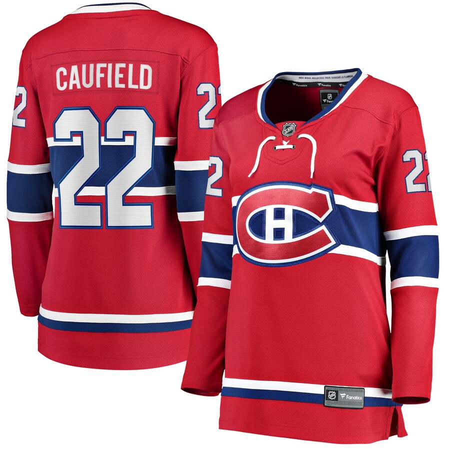 Women's Montreal Canadiens Cole Caufield Fanatics Branded Red 2017/18 Home Breakaway Replica Jersey - Jersey