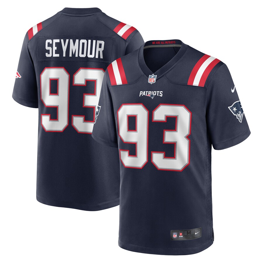 Men's New England Patriots Richard Seymour Nike Navy Retired Player Game Jersey - Jersey