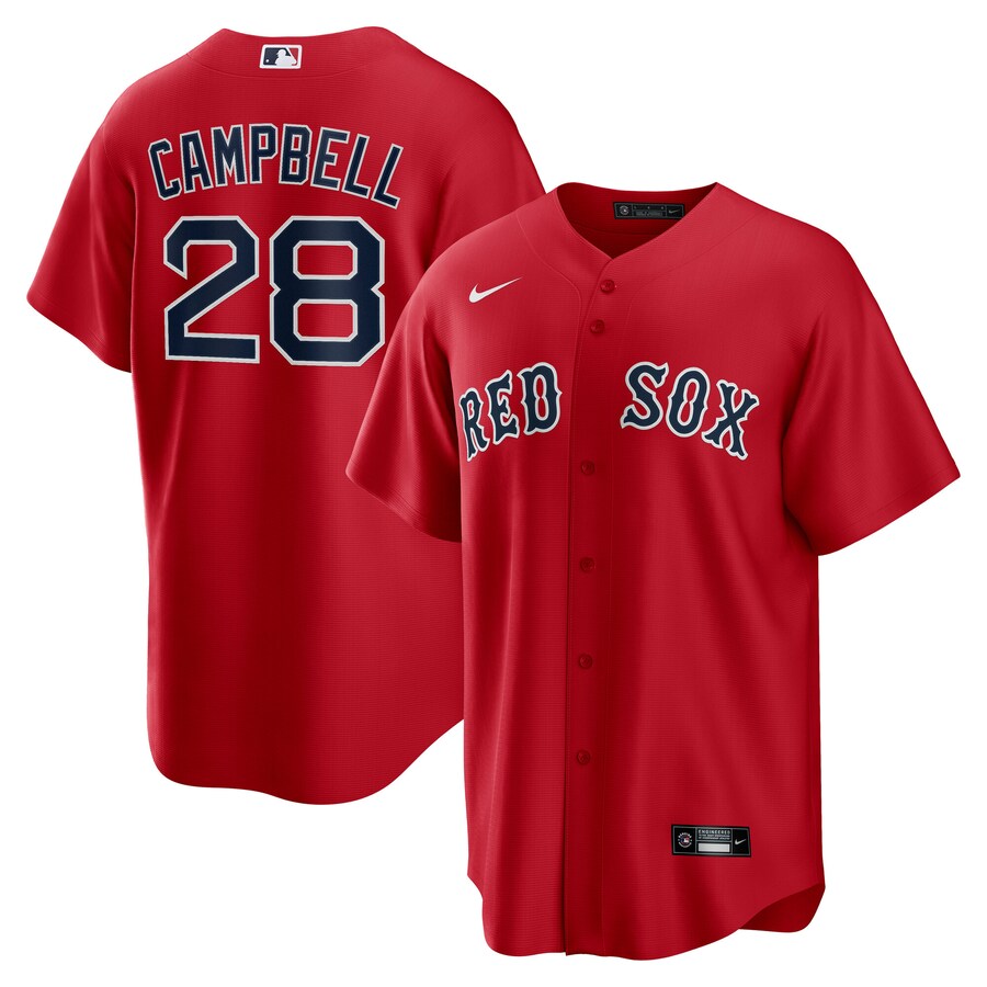 Men's Boston Red Sox Kristian Campbell Nike Red Alternate Replica Jersey - Jersey