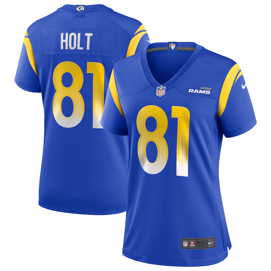 Women's Los Angeles Rams Torry Holt Nike Royal Game Retired Player Jersey - Jersey