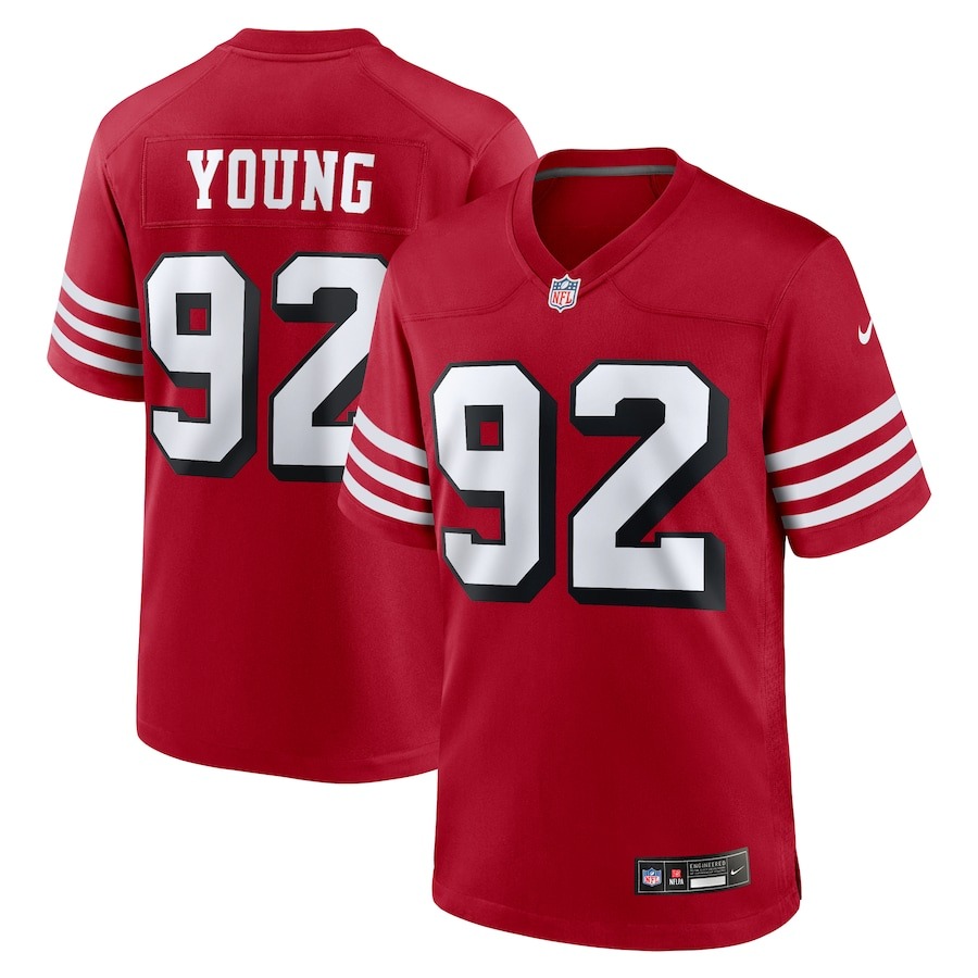 Men's San Francisco 49ers Chase Young Nike Scarlet Alternate Game Jersey - Jersey