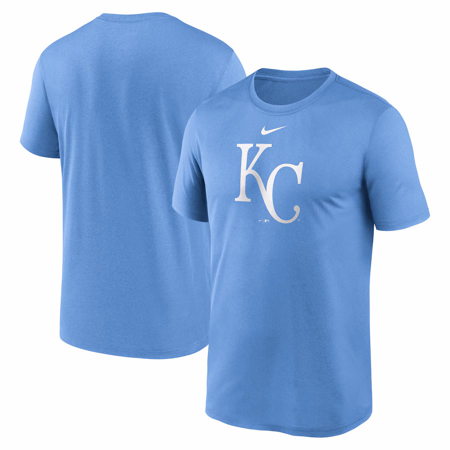 Men's Kansas City Royals Nike Light Blue Legend Fuse Large Logo Performance T-Shirt - Jersey