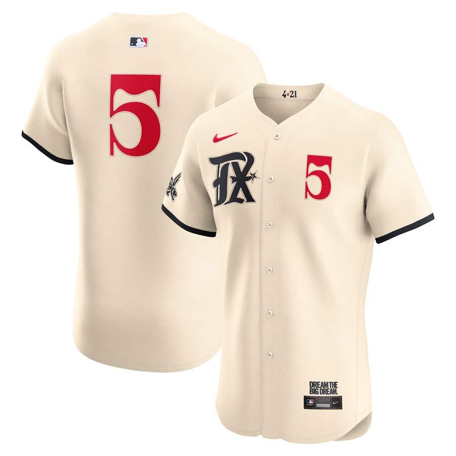 Men's Texas Rangers Corey Seager Nike Cream City Connect Elite Player Jersey - Jersey