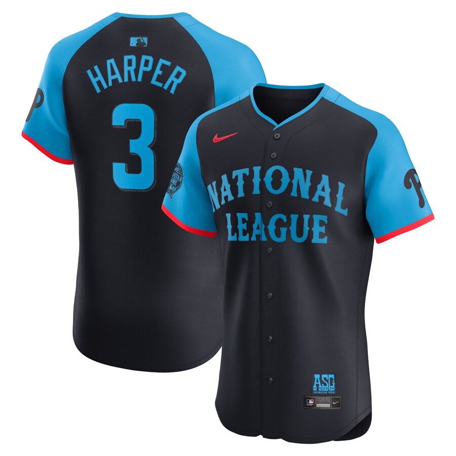 Men's National League Bryce Harper Nike Navy 2024 MLB All-Star Game Elite Player Jersey - Jersey