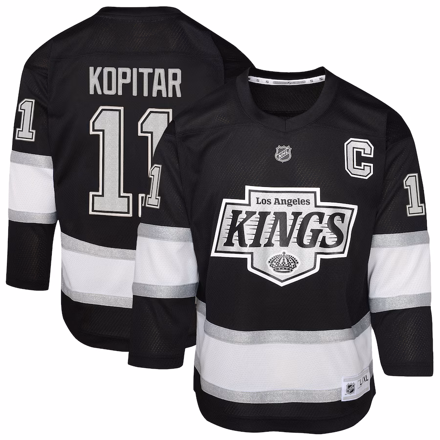 Youth Los Angeles Kings Anze Kopitar Black Replica Player Jersey - Jersey