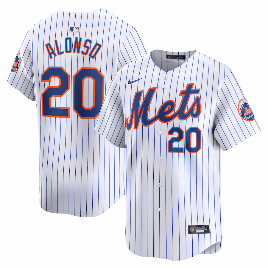 Youth New York Mets Pete Alonso Nike White Home Limited Player Jersey - Jersey