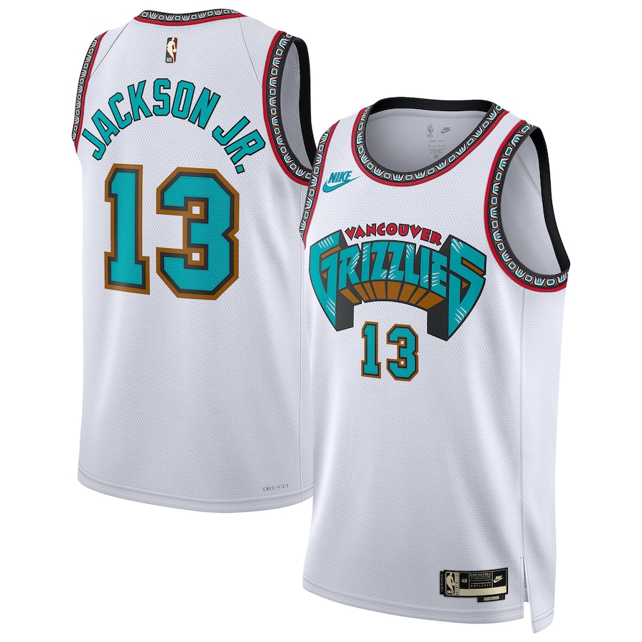 Unisex Memphis Grizzlies Jaren Jackson Jr. Nike White 2024/25 Swingman Jersey - Classic Edition - Jersey