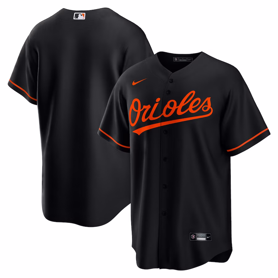 Men's Baltimore Orioles Nike Black Alternate Replica Team Jersey - Jersey