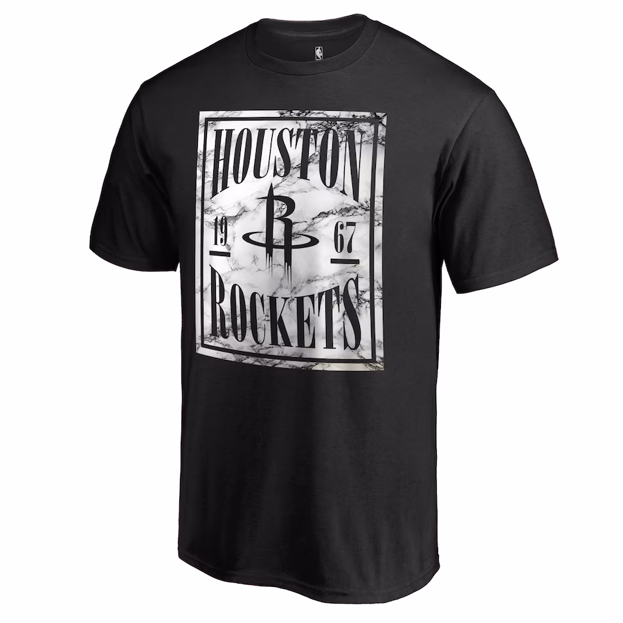 Men's Houston Rockets Black Court Vision T-Shirt - Jersey